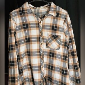 Pink, Black, White Flannel